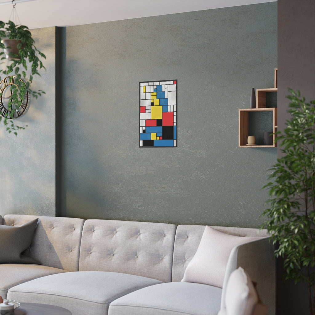 Mona Lisa Inspired by Piet Mondrian Poster – Mystery Emporium