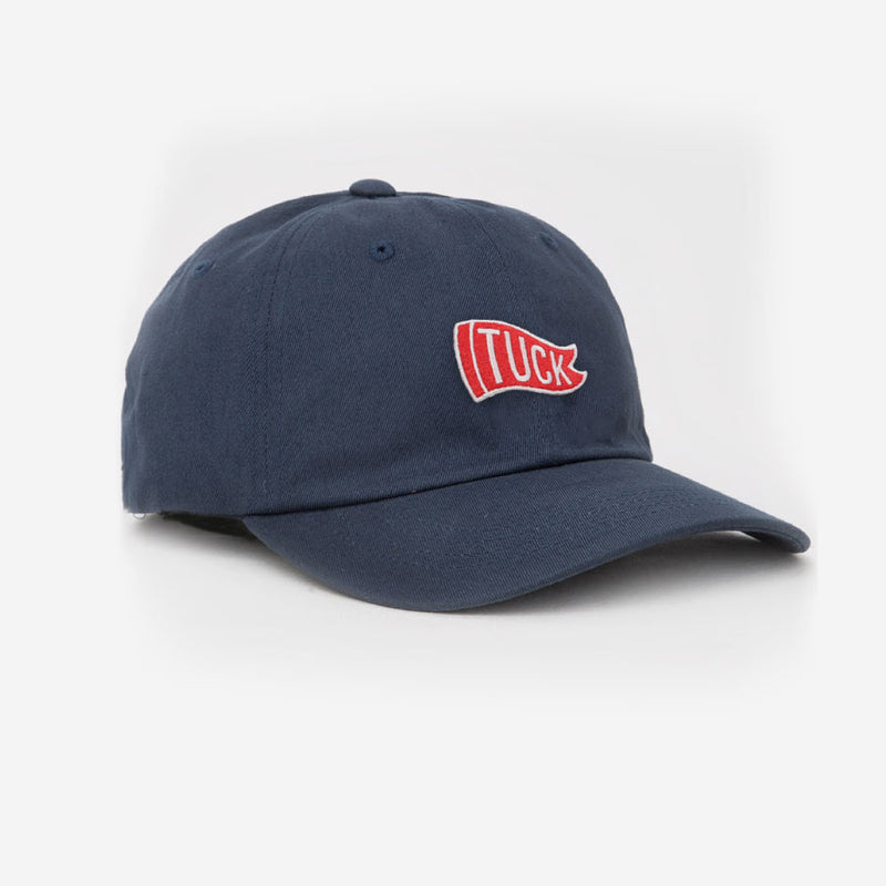 Tuck Flag Unstructured Unisex Hat - Navy | Tuck Life