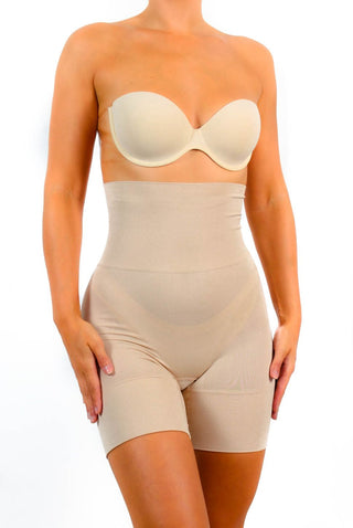 Contours And Confidence - Nude Shapewear High Waist Control Boxer