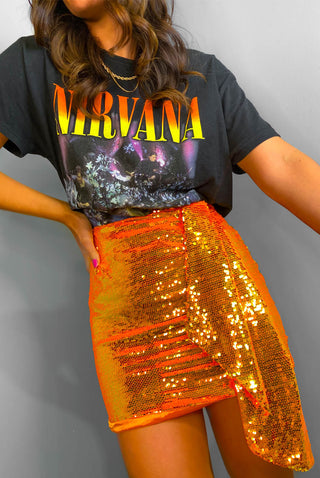 Follow The Rainbow - Multi Sequin Mini Skirt – DLSB