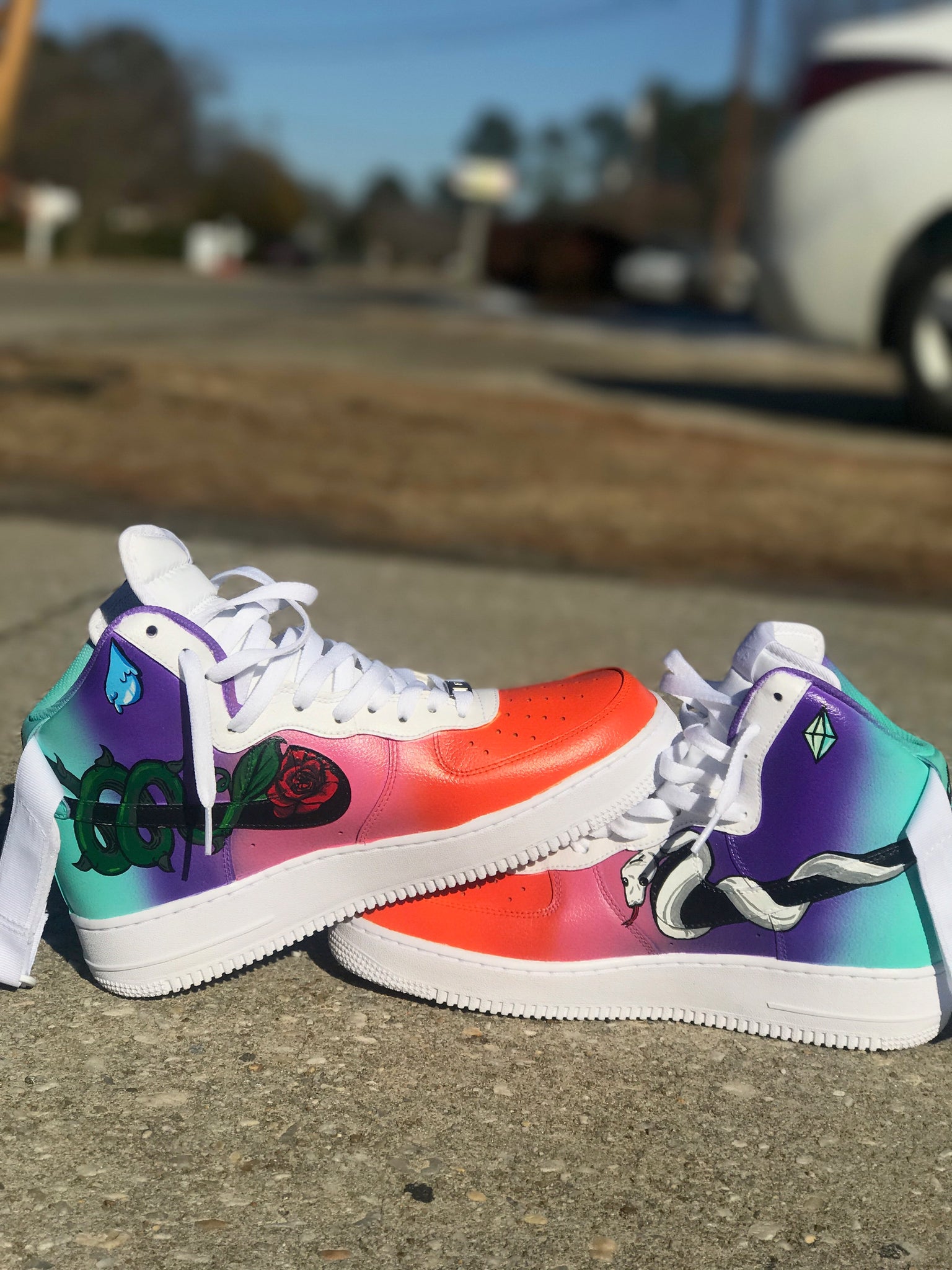 custom high top air force ones