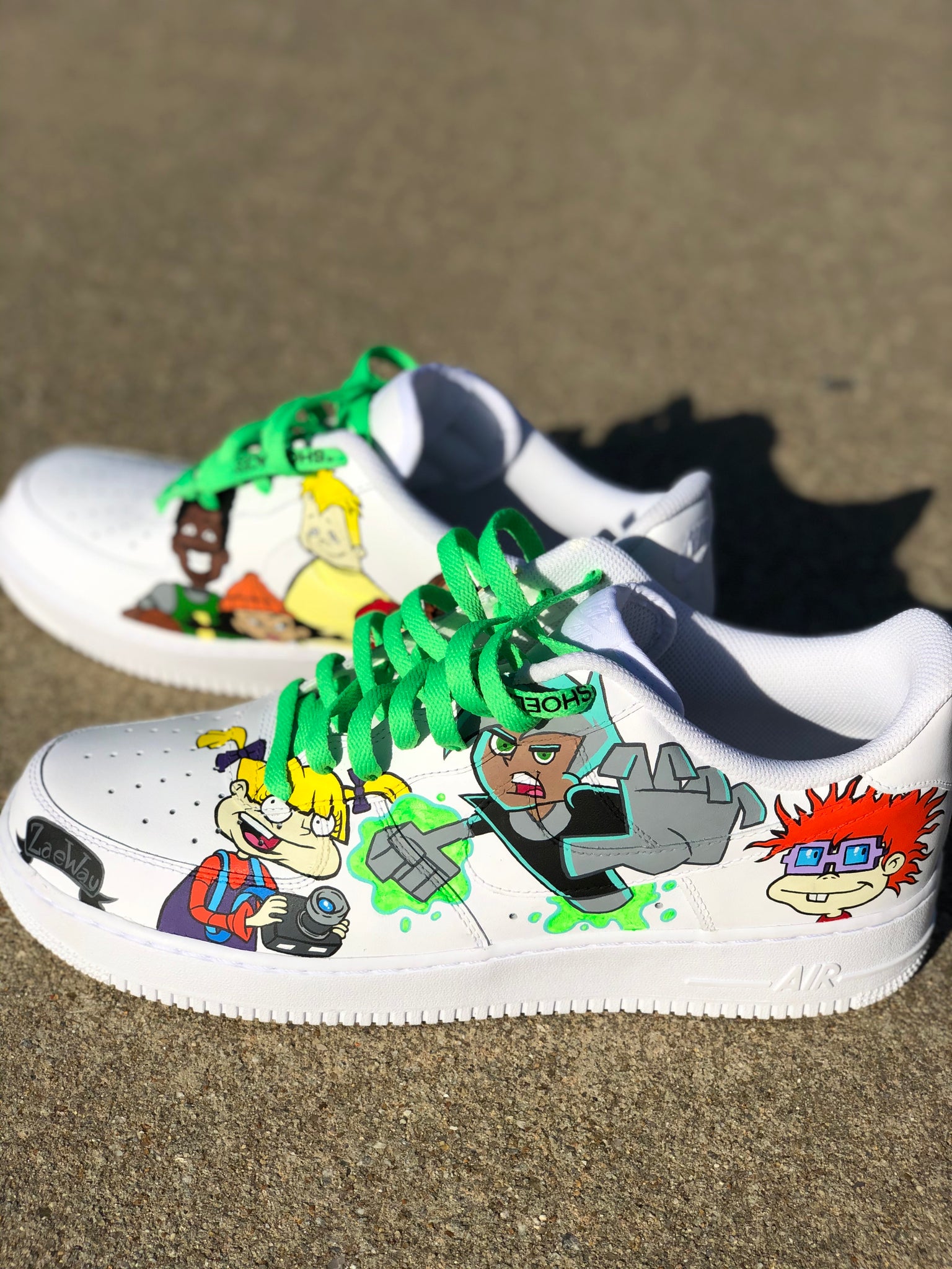 air force 1 low custom cartoon