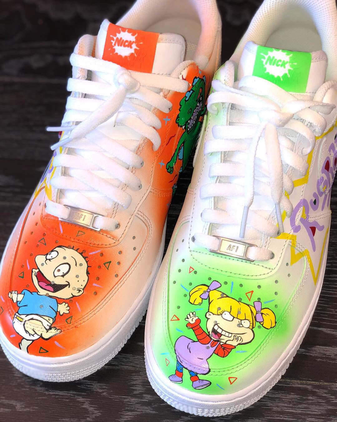 air force 1 low custom cartoon