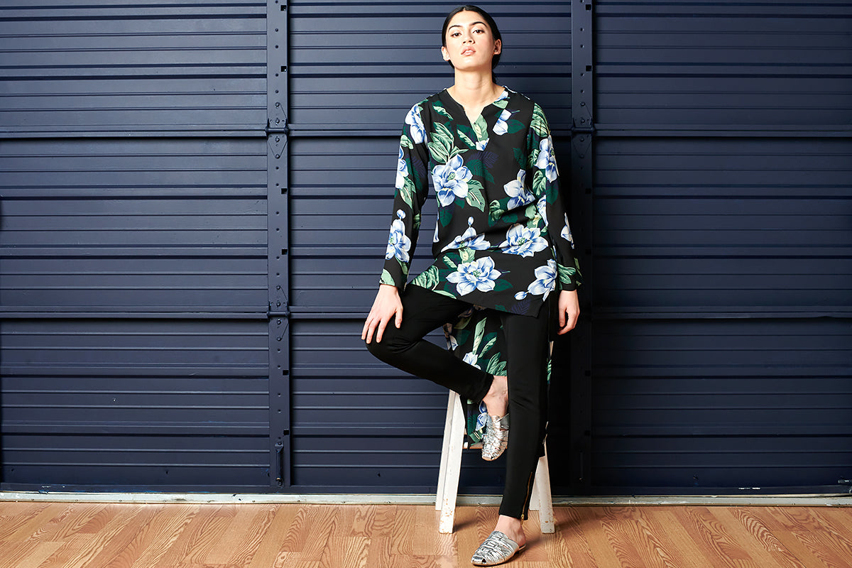 Block Hi-Lo Tunic | ZEENA SS19 Collection