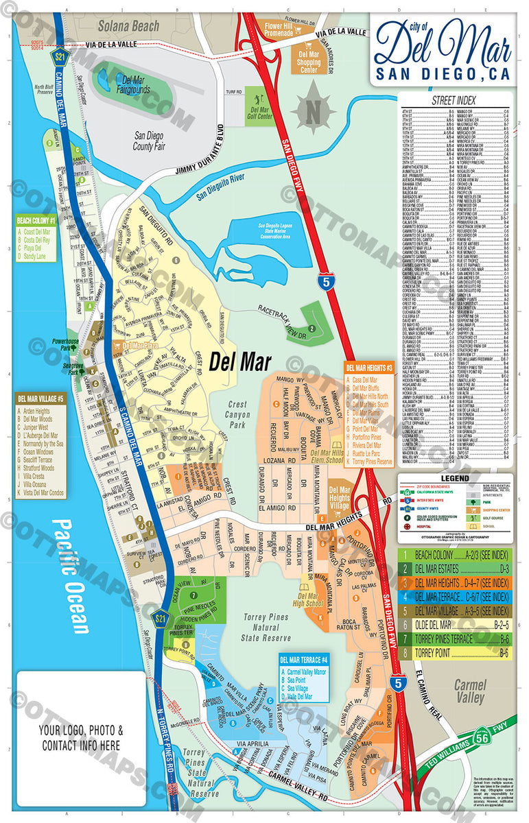 Del Mar Map San Diego County CA Otto Maps   DelMarSubdivisionMap 1200x1200 