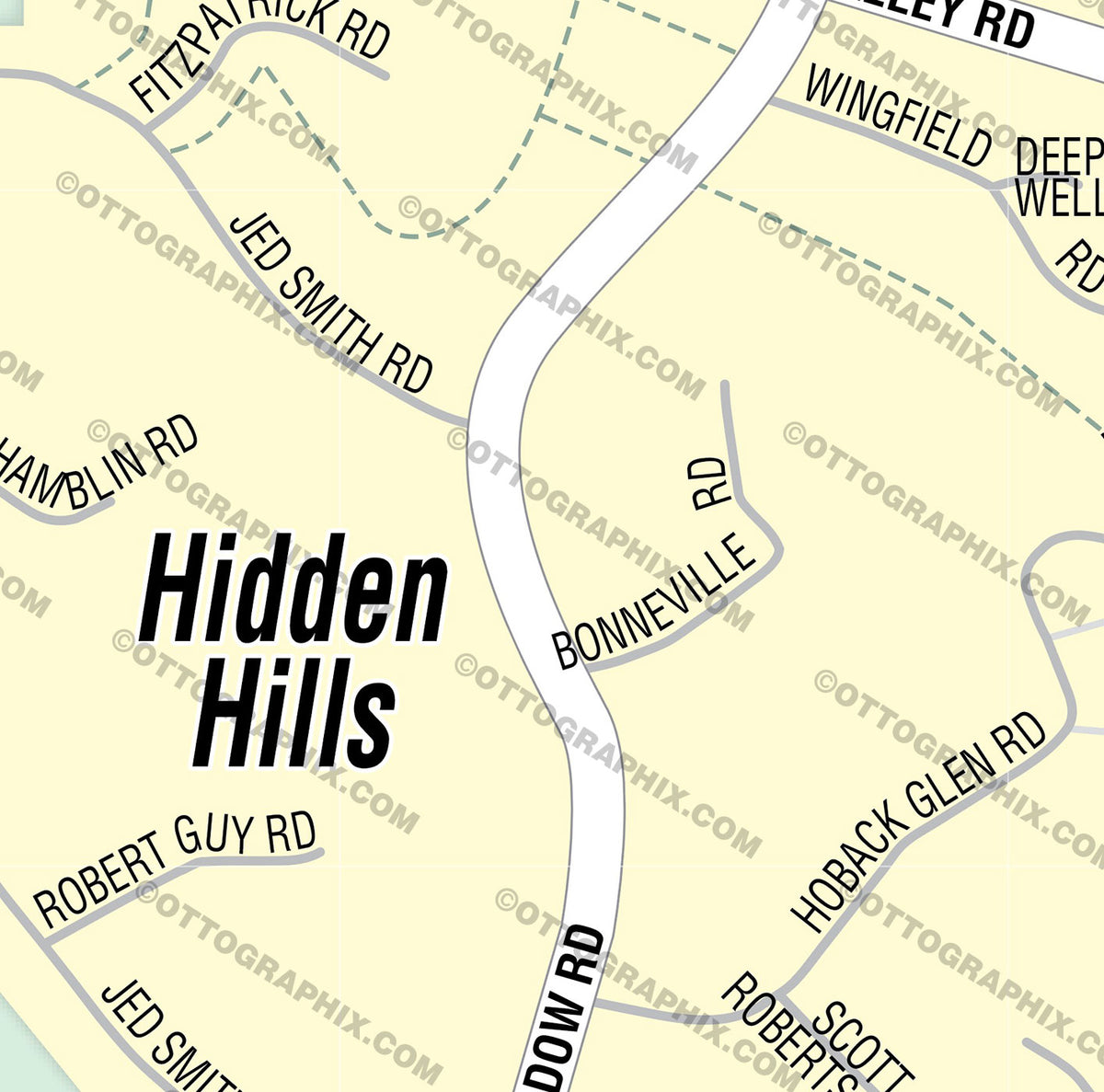 Agoura Hills Map Otto Maps   HiddenHillsSubdivisionMap ZOOM 1200x1200 