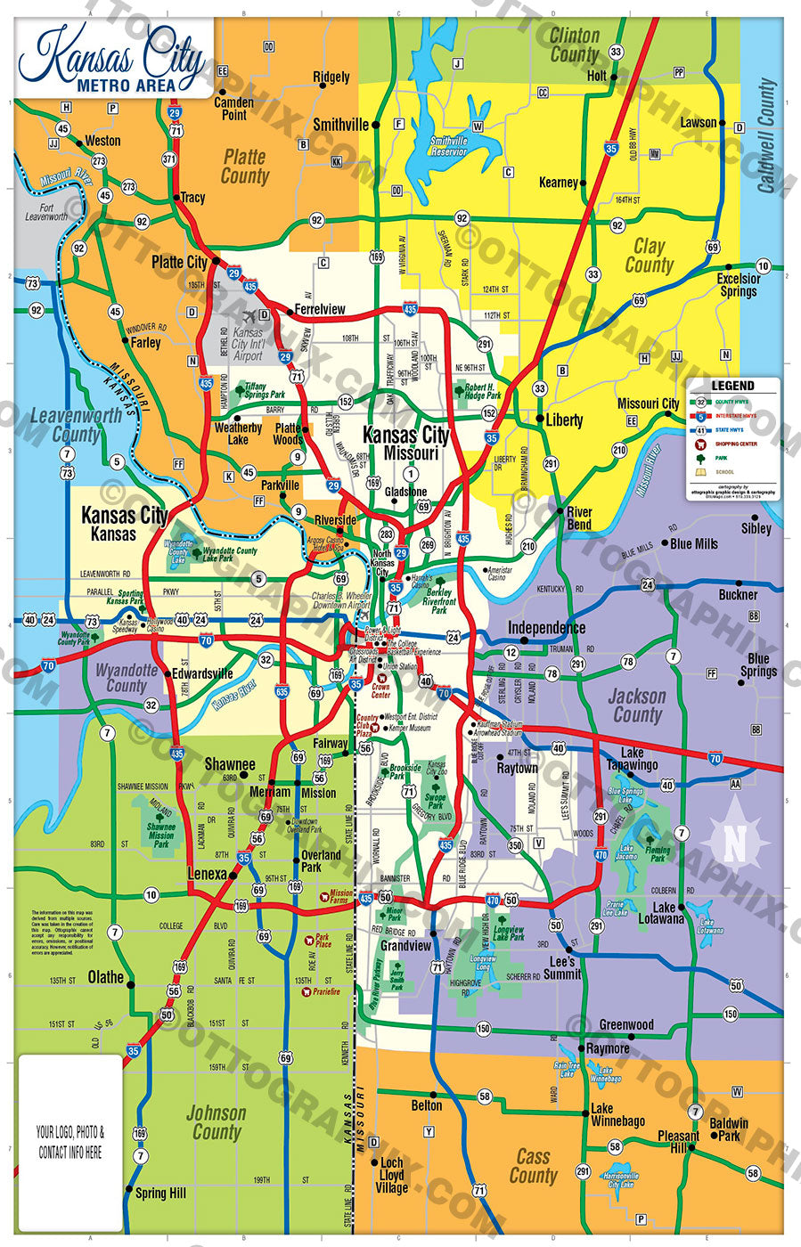 Kansas City Metro Map Otto Maps 9273