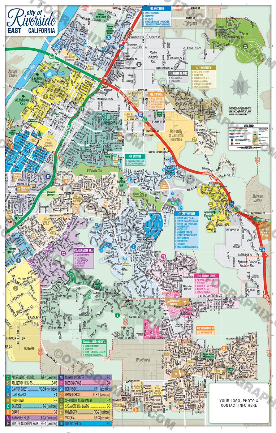 Riverside City Map CA 3 Versions Full West East Otto Maps   RiversideSubdivisionMap EAST 1024x1024@2x 