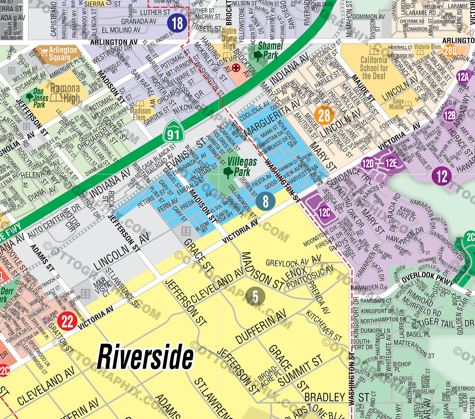 Riverside City Map CA 3 Versions Full West East Otto Maps   RiversideSubdivisionMap ZOOM 1024x1024@2x 