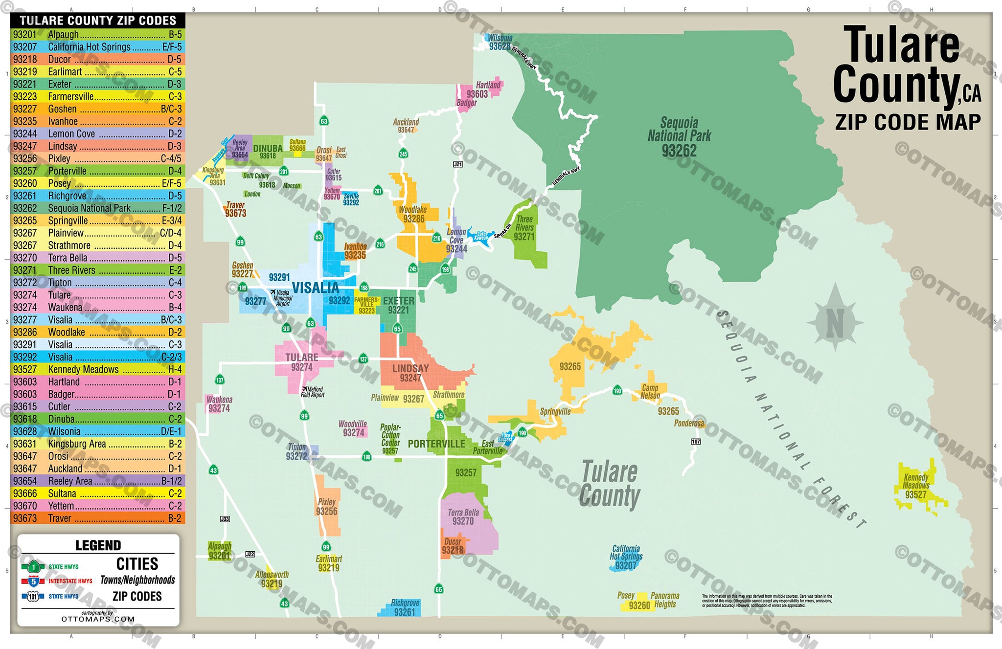 tulare county parcel maps