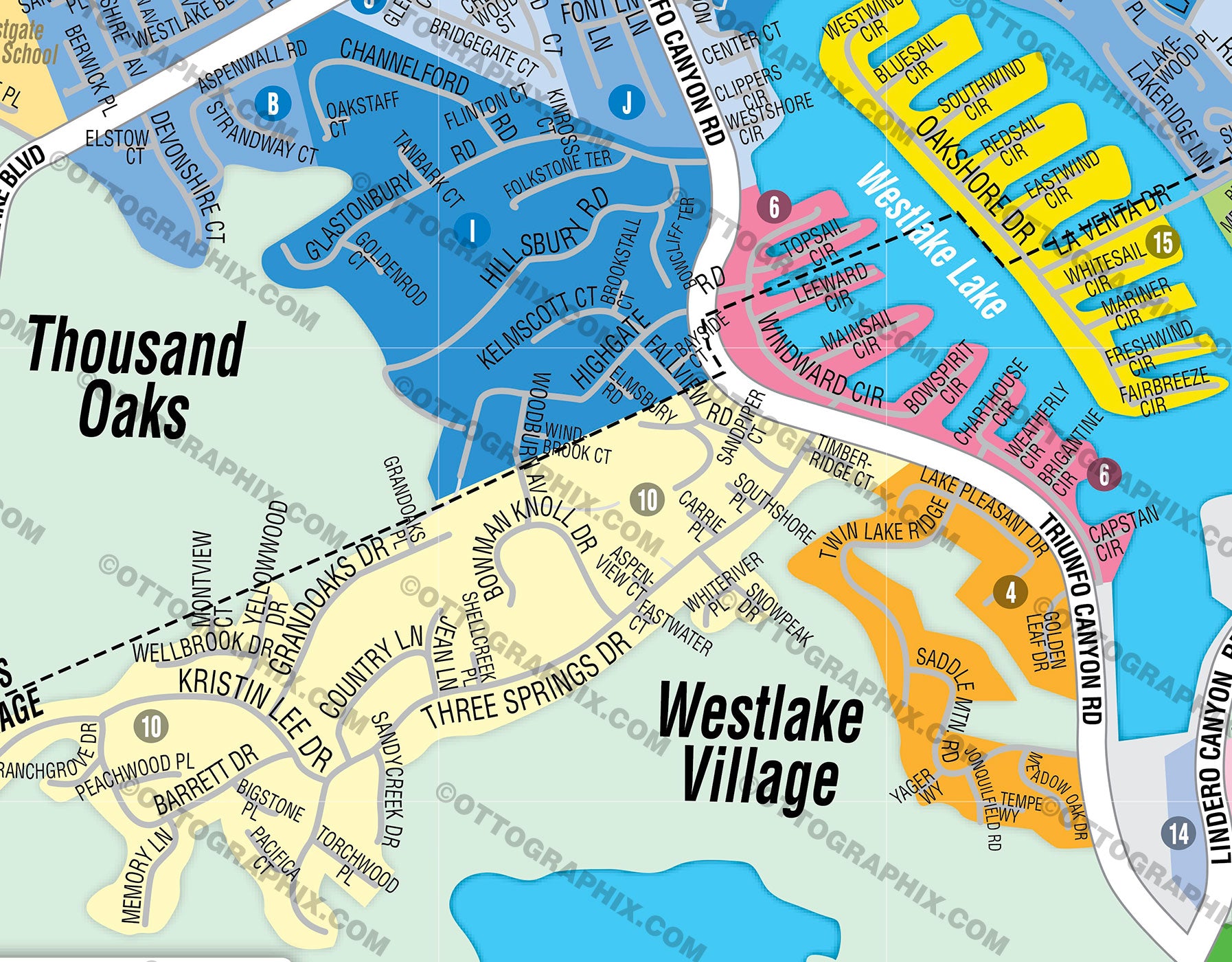 Westlake Village Map Los Angeles CA Otto Maps   WestlakeVillageSubdivisionMap ZOOM 1024x1024@2x 