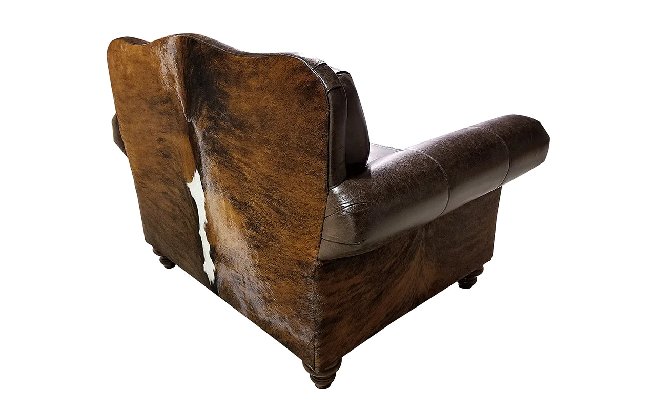 Jensen Leather Club Chair  Small Authentic Buffalo Leather Club Chair –  Dartbrook Rustic Goods