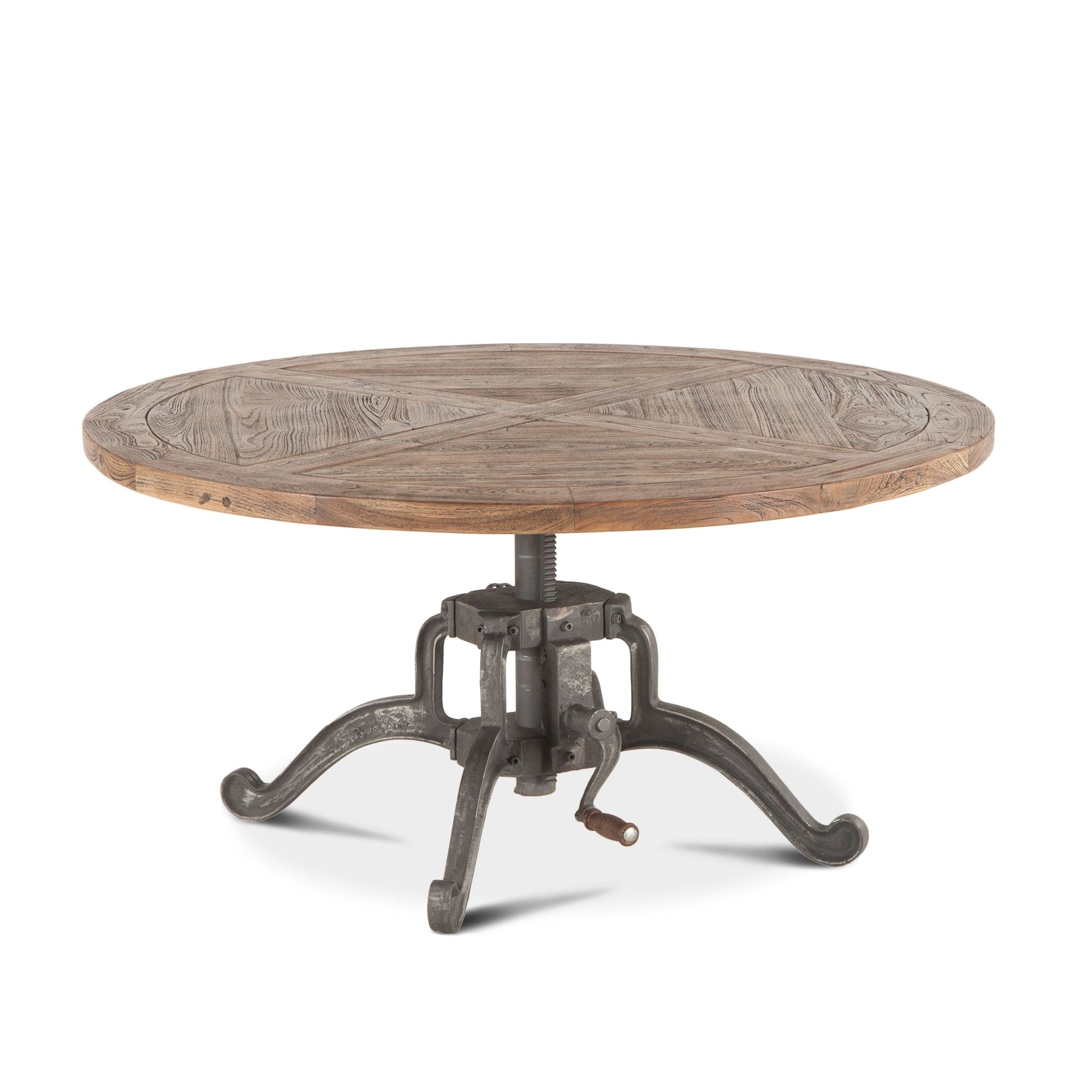 Adjustable Height 42 Round Coffee Table Industrial