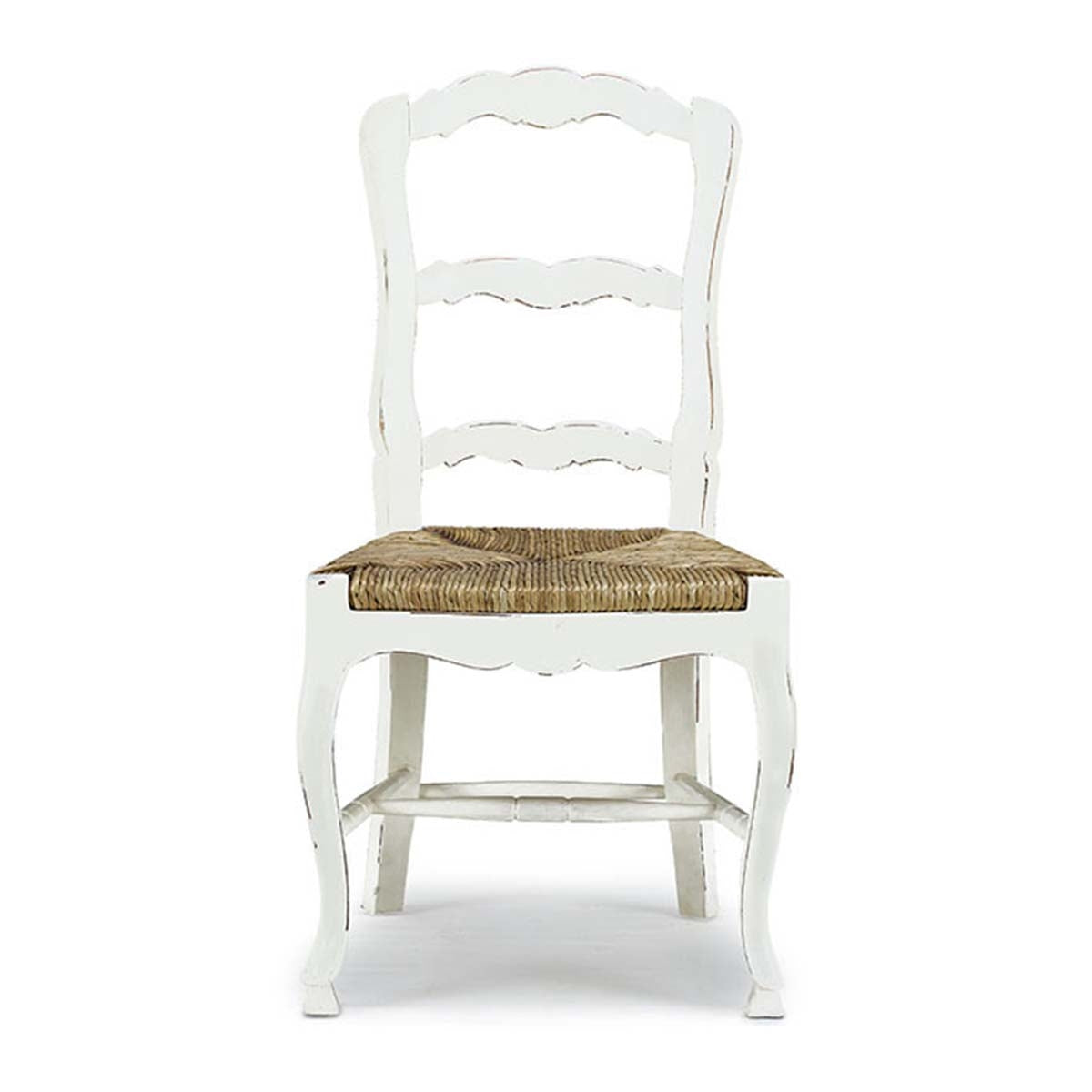 French Country Ladderback Dining Chair Set Of 4 White Furniture