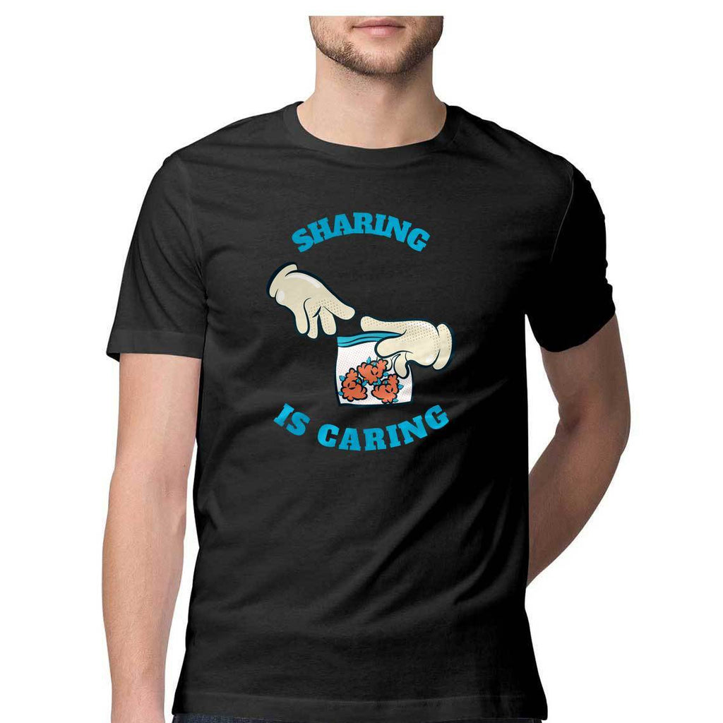 Sharing Is Caring Round Neck Tshirt – Mister Fab