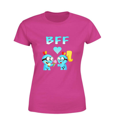 Best Friends Forever Women Round Neck printed T-Shirts - Mister Fab