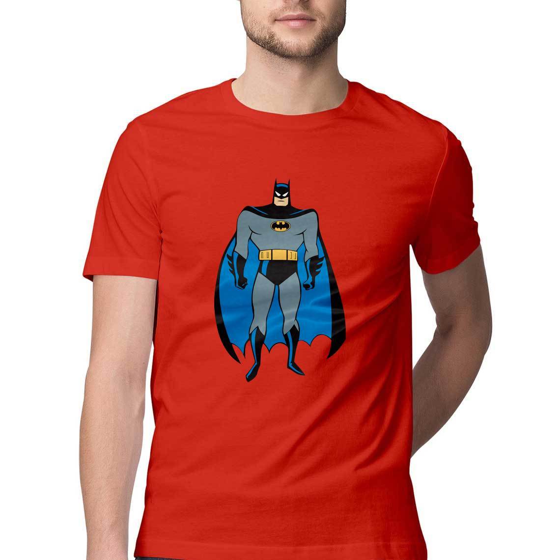 Superhero Batman Round Neck T-Shirt: Mister Fab