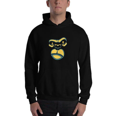 Gorilla Unisex Black Hoodie - Mister Fab