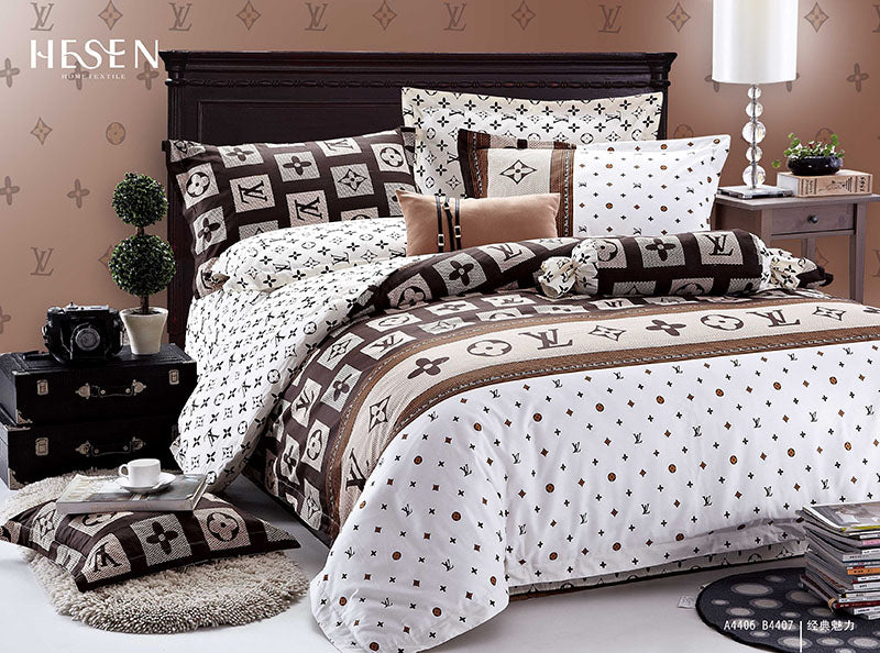 ST086-2 LV INFUSION , 600 THREAD COTTON BEDDING SET