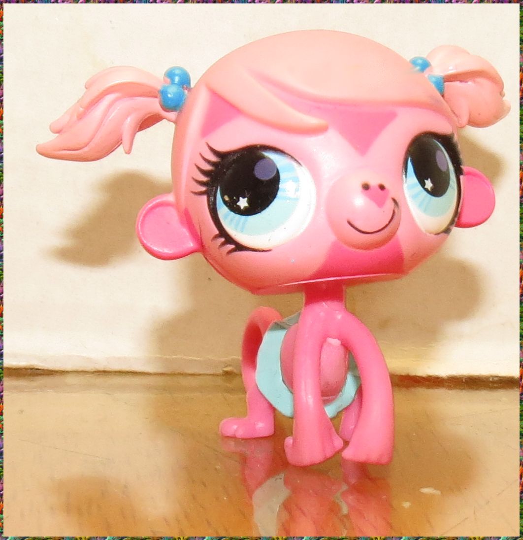 littlest pet shop pink monkey