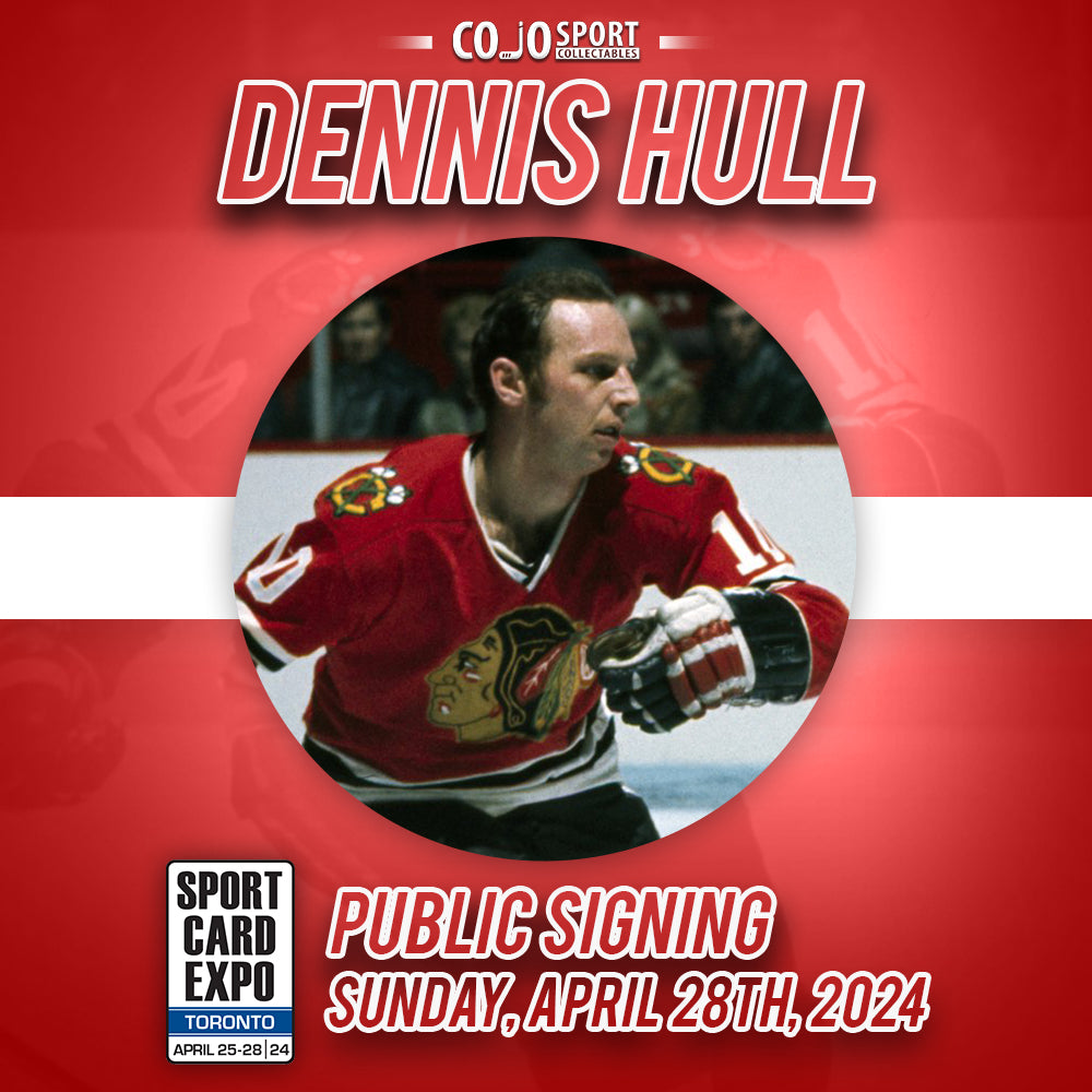 Dennis Hull Signing Banner CoJo Sport Collectables