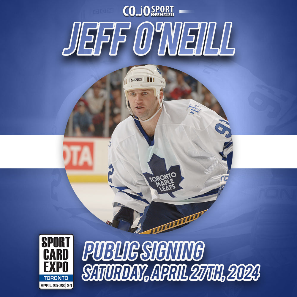 Jeff O'Neill Signing Banner CoJo Sport Collectables