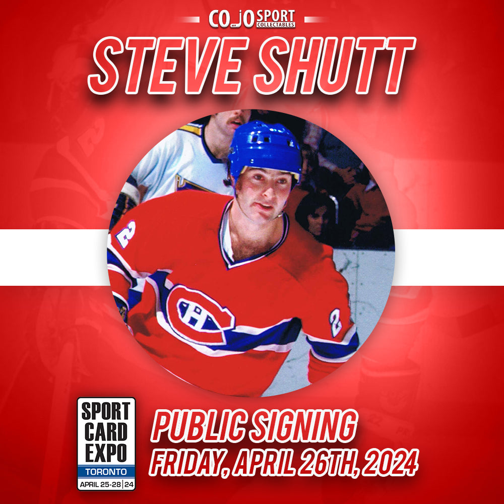 Steve Shutt Signing Banner CoJo Sport Collectables Mobile