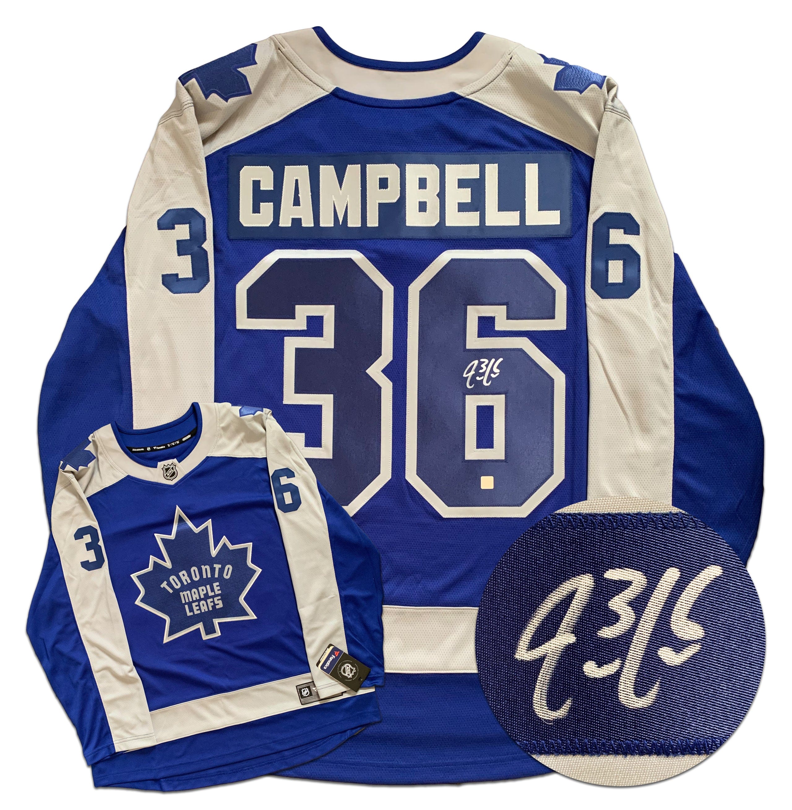 Jack Campbell Toronto Maple Leafs Autographed Fanatics Reverse Retro