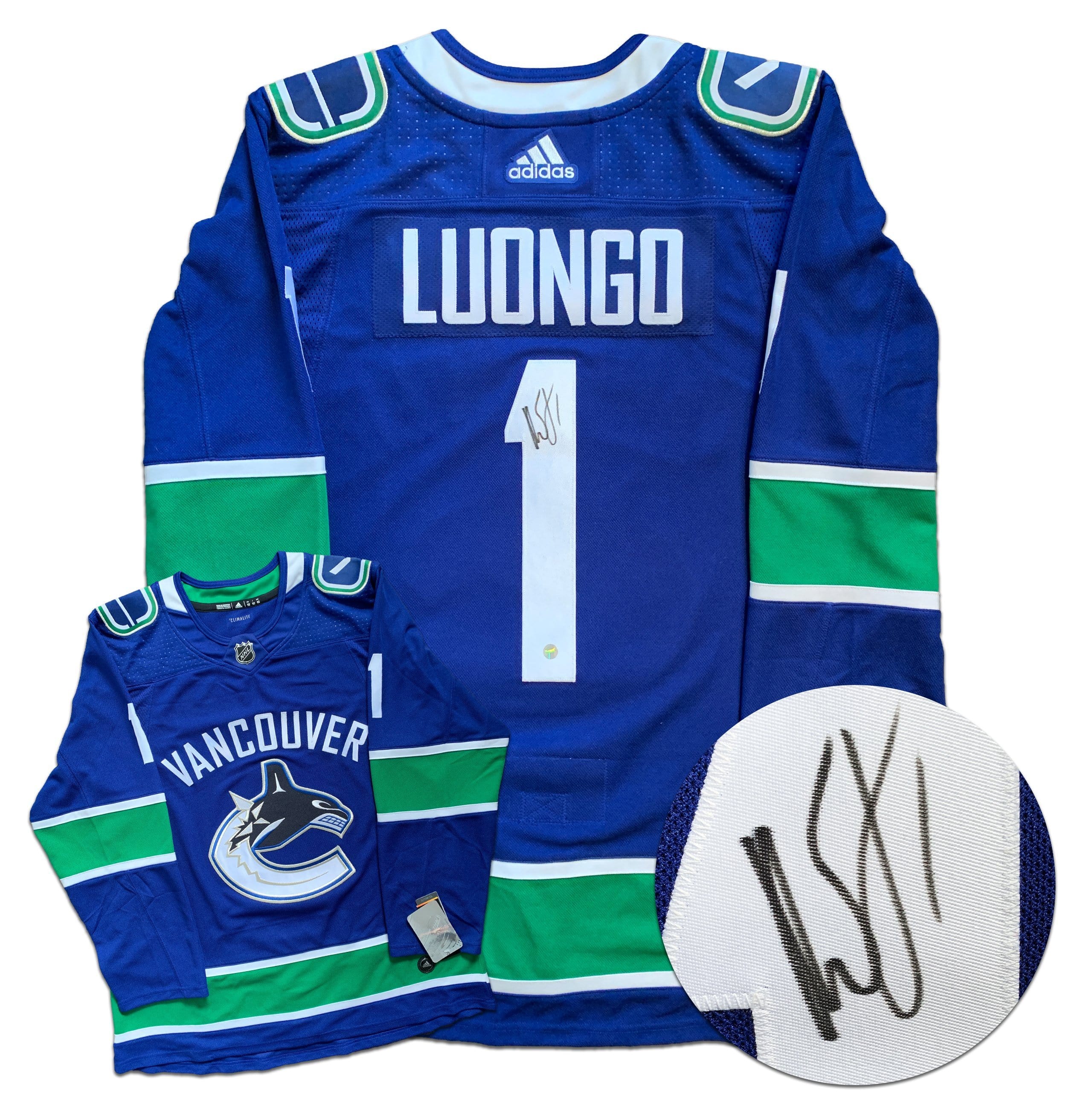 signed luongo jersey