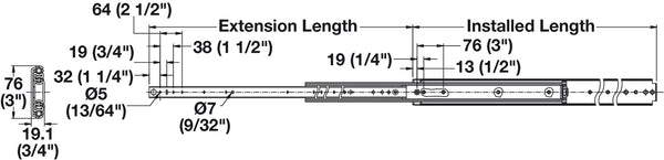 9301 Drawer Slide Heavy Duty Full Extension Accuride Pro