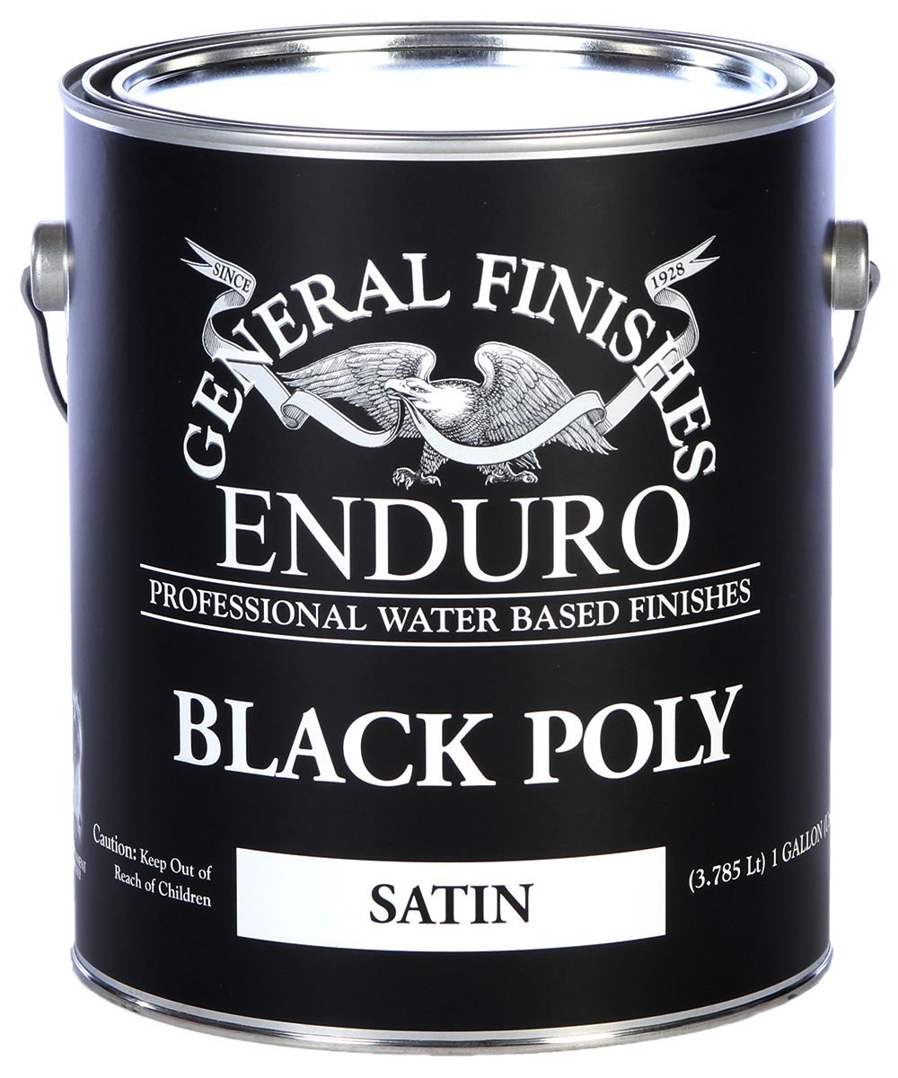 Black Water Based Poly Top Coat - General Finishes