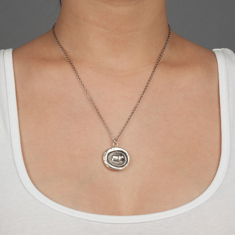 Pyrrha | Mother Bear Sterling Silver Talisman Necklace – RUBAIYAT