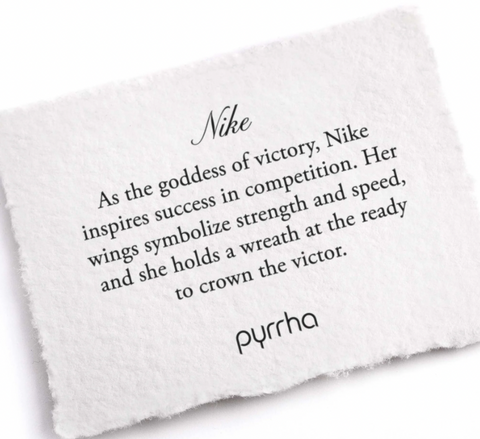 Pyrrha | Nike Goddess Aquamarine Talisman Sautoir Necklace – RUBAIYAT