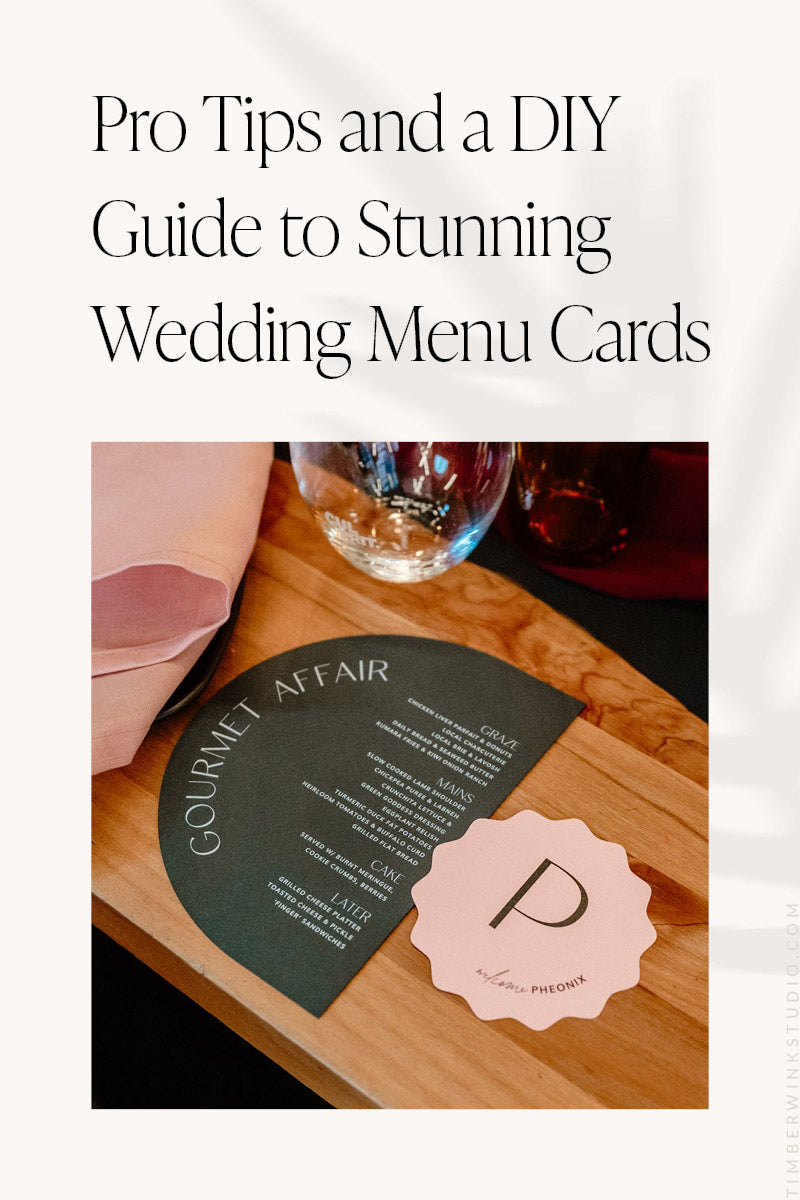 DIY Guide to Stunning Wedding Menu Cards