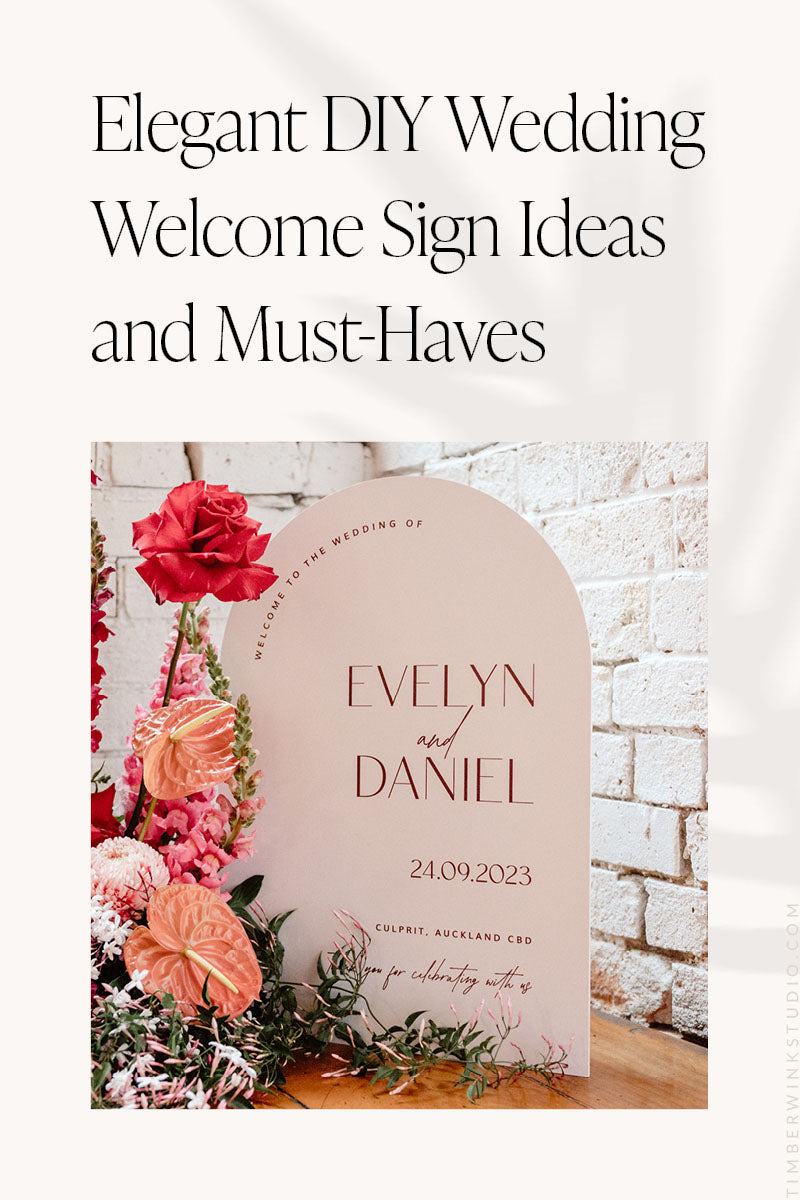 Elegant DIY Wedding Welcome Sign Ideas and Must-Haves