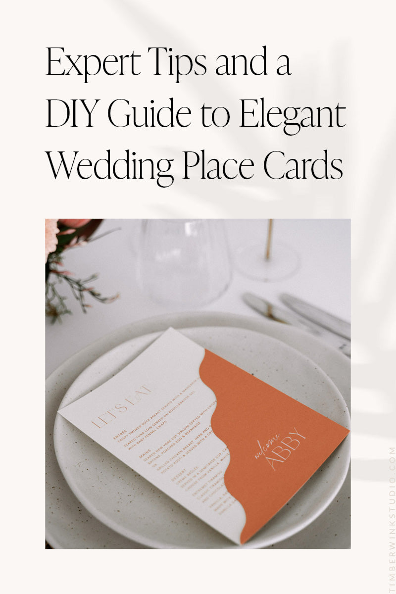 Pro Tips and a DIY Guide to Elegant Wedding Place Cards