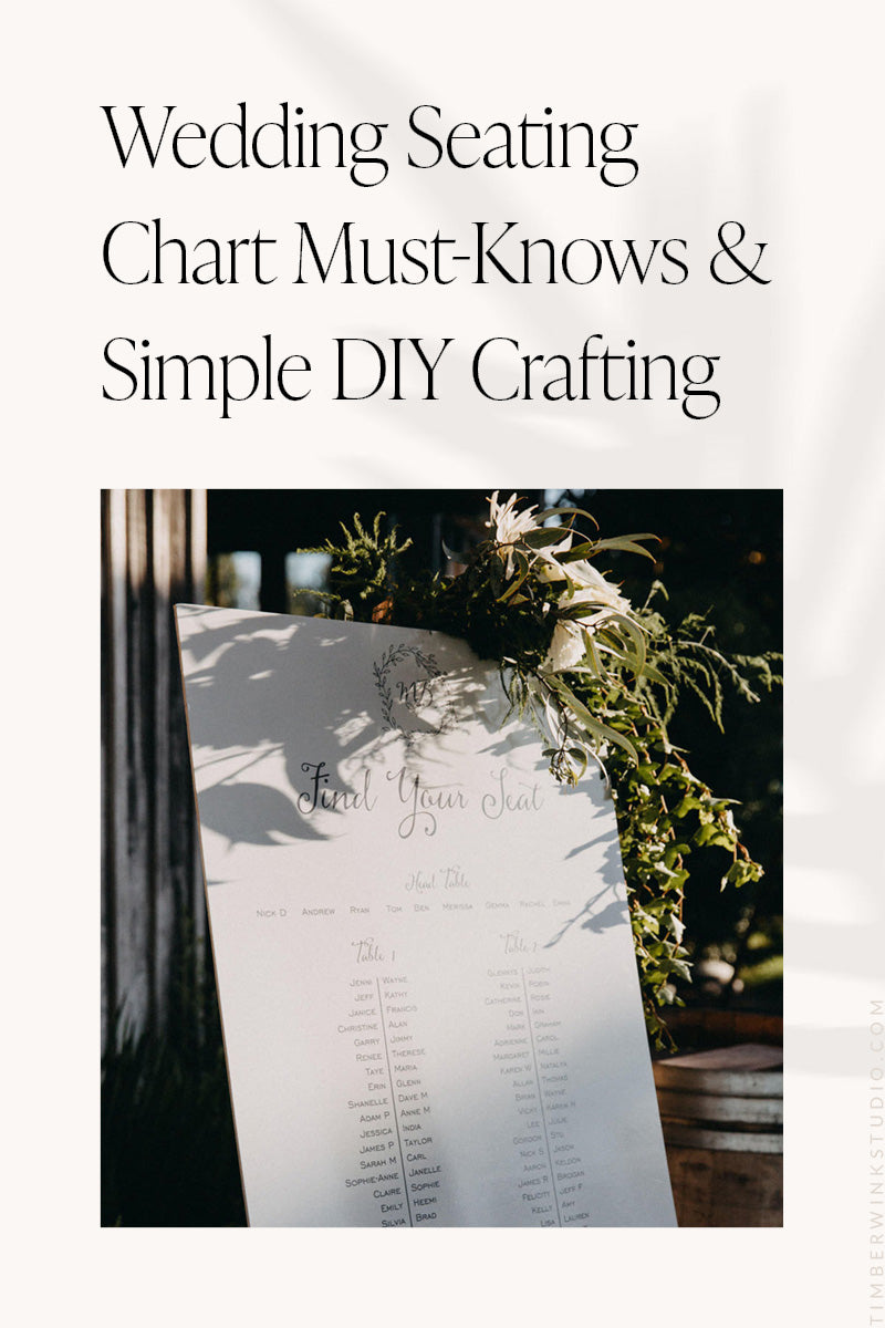 Wedding Seating Chart Must-Knows and Easy DIY Crafting