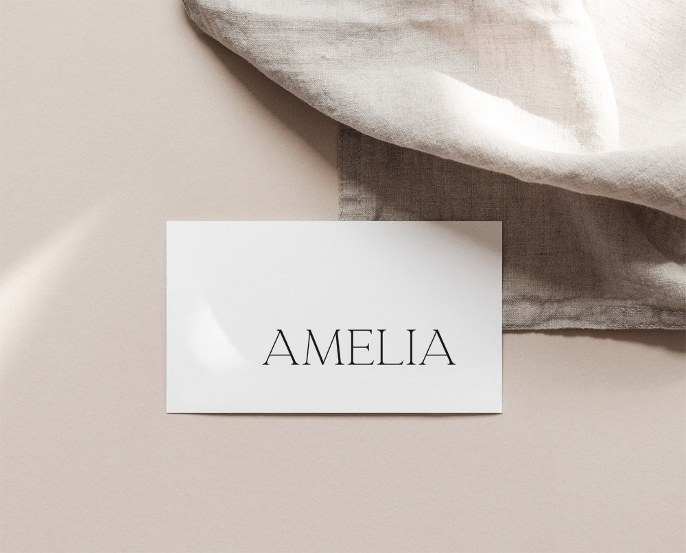 modern wedding place card template