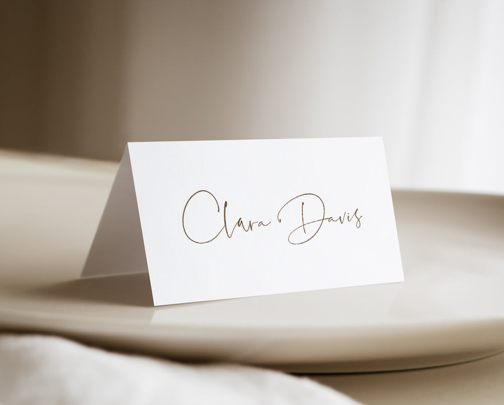 modern wedding place card template