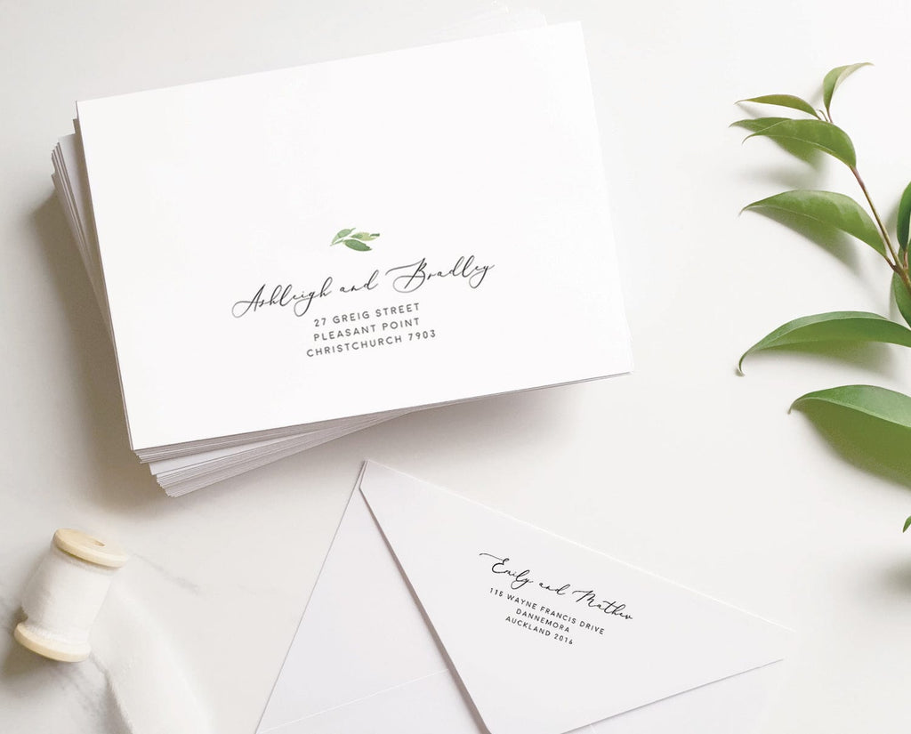 Wedding Envelope Address Template NZ TimberWink Studio