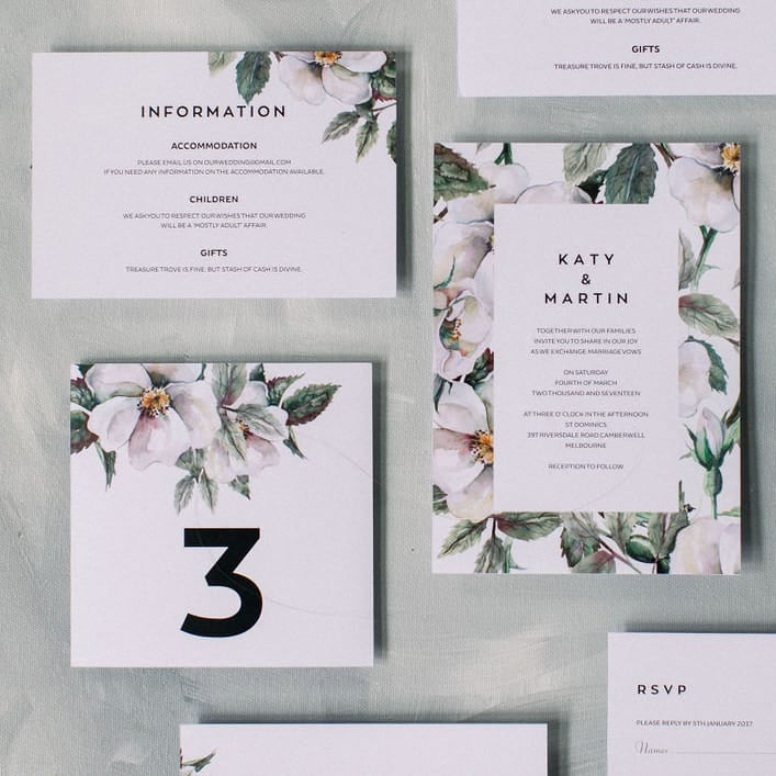 magnolia wedding invitations