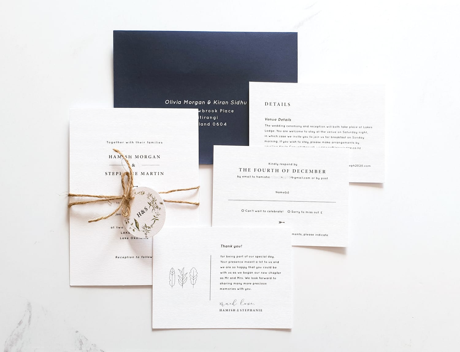 modern wedding invitations