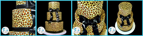 animal print sweet 16 custom cake nj