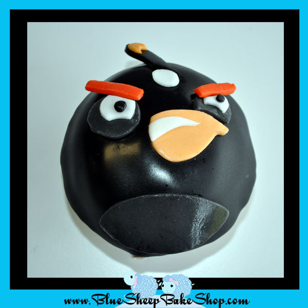 angry bird black bird cake