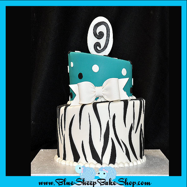 zebra shaped cake