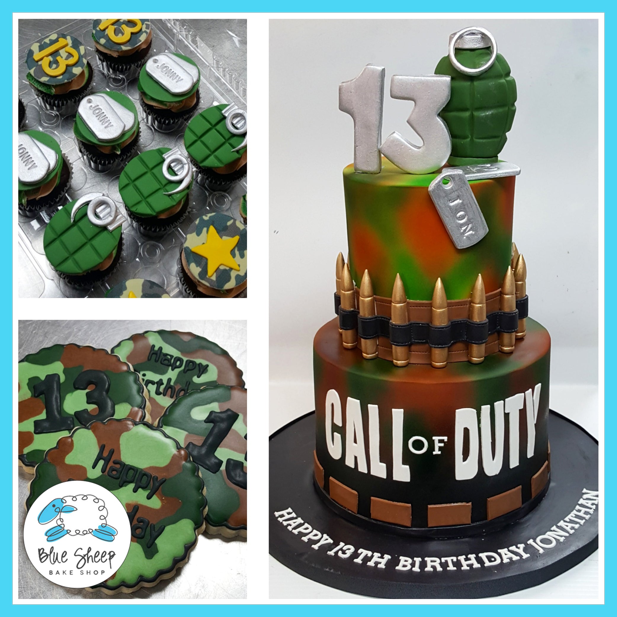 Call Of Duty Video Game Cake Nj Custom Cakes Blue Sheep Bake Shop