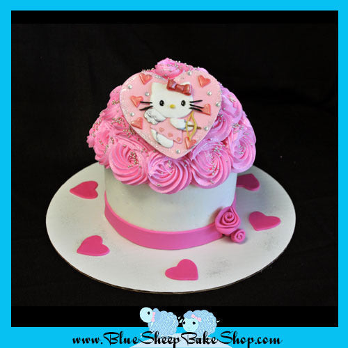 hello kitty birthday cupcake cake