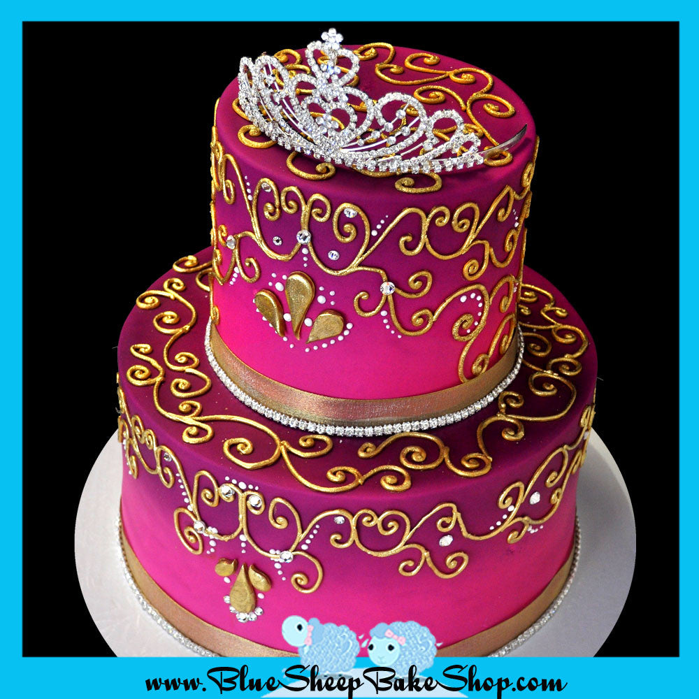 Indian Princess Sweet  16  Cake  Blue Sheep Bake Shop