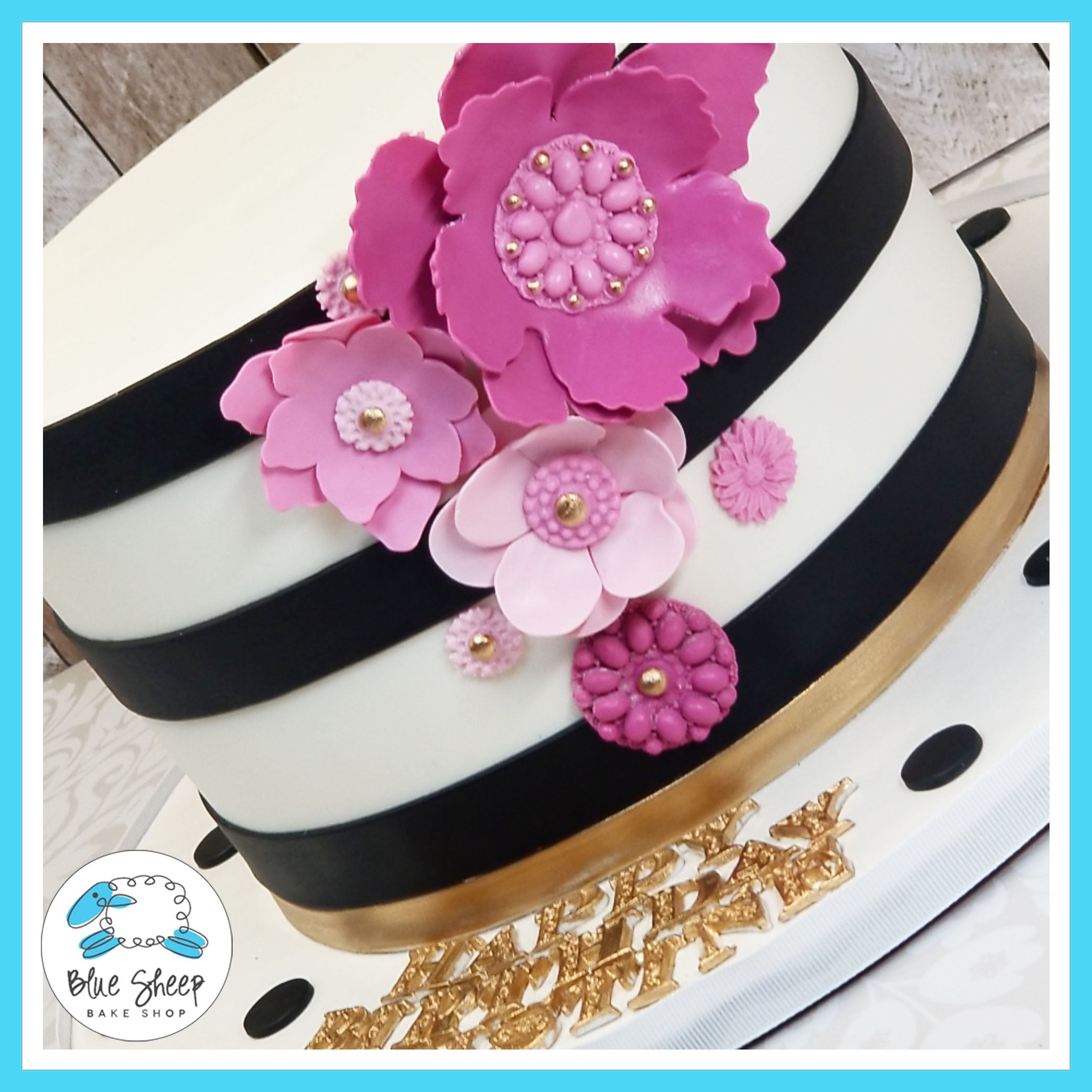 Kate Spade Inspired 30th Birthday Cake – Blue Sheep Bake Shop