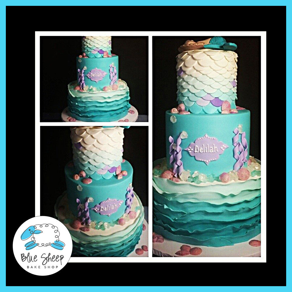 Mermaid Baby Shower Cake Blue Sheep Bake Shop